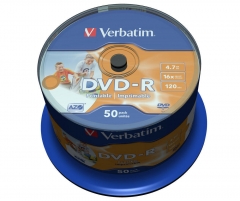 DVD000030VE - DVD-R Verbatim printable spindle cf.50 - 