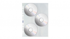 BPL000123FU - Buste in plastica con fori universali 22x30 Porta 3 CD - 