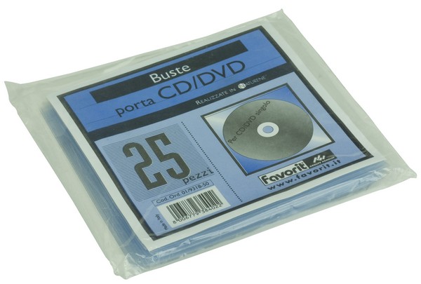 BPL000310CD - Busta plastica porta CD-DVD - 