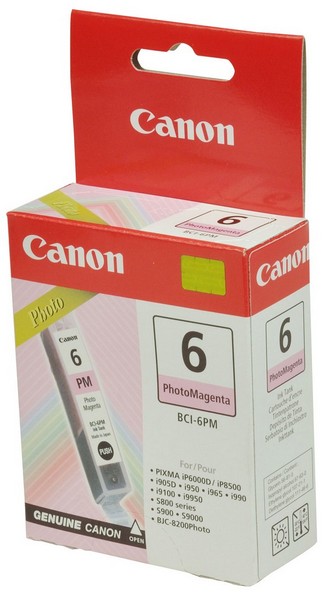 TON000330CA - Toner Canon BCI 6PM Magenta Photo - 