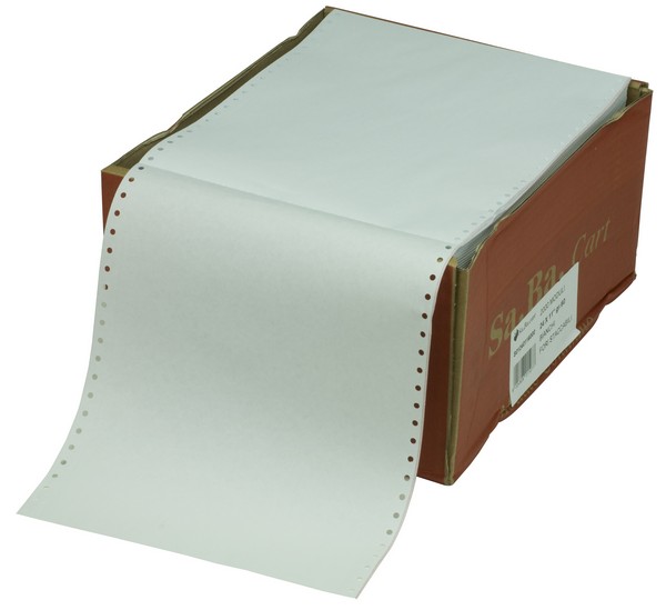 Carta meccanografica per stampanti ad aghi 132 colonne 60 gr, Fogli  protocollo e modulo continuo