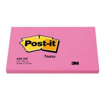 Post-it 3M 655 76X127 Rosa Neon